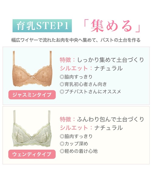 BRADELIS NEWYORK(ブラデリスニューヨーク)の「ジャスミンステップ1ブラ25S1 ブラデリス 育乳補正 補正下着(ブラジャー・レディース・ブラック/ピンク/ホワイト・B70/B75/C65/C70/C75/D65/E65/E75/F65/F70/D75/E70/D70/F75)」の9枚目の写真