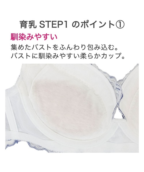 BRADELIS NEWYORK(ブラデリスニューヨーク)の「ジャスミンステップ1ブラ25S1 ブラデリス 育乳補正 補正下着(ブラジャー・レディース・ブラック/ピンク/ホワイト・B70/B75/C65/C70/C75/D65/E65/E75/F65/F70/D75/E70/D70/F75)」の11枚目の写真
