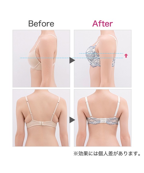 BRADELIS NEWYORK(ブラデリスニューヨーク)の「ジャスミンステップ1ブラ25S1 ブラデリス 育乳補正 補正下着(ブラジャー・レディース・ブラック/ピンク/ホワイト・B70/B75/C65/C70/C75/D65/E65/E75/F65/F70/D75/E70/D70/F75)」の16枚目の写真