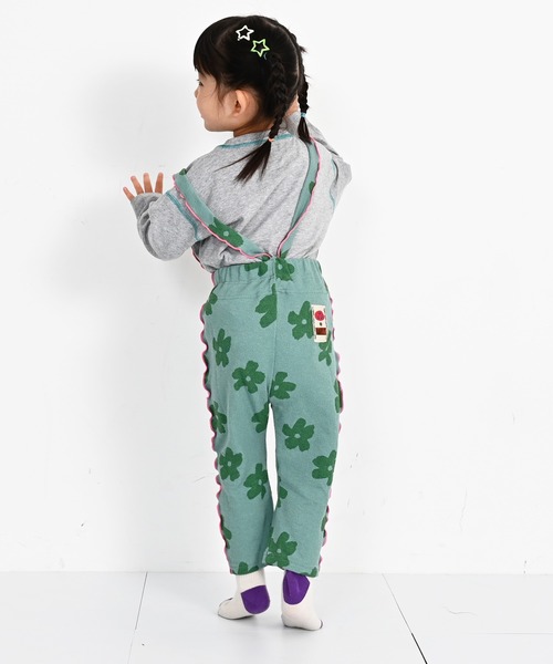 MARKEY'S（マーキーズ）の「パイルメロー2wayサロペット（サロペット/オーバーオール・キッズ・グリーン/ライム/ベージュ系その他/ベージュ/ブルー/ラベンダー・120/110/100/90/80）」の15枚目の写真