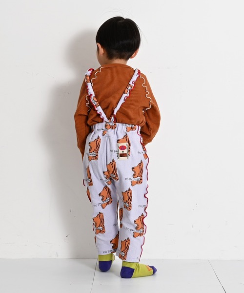 MARKEY'S（マーキーズ）の「パイルメロー2wayサロペット（サロペット/オーバーオール・キッズ・グリーン/ライム/ベージュ系その他/ベージュ/ブルー/ラベンダー・120/110/100/90/80）」の20枚目の写真