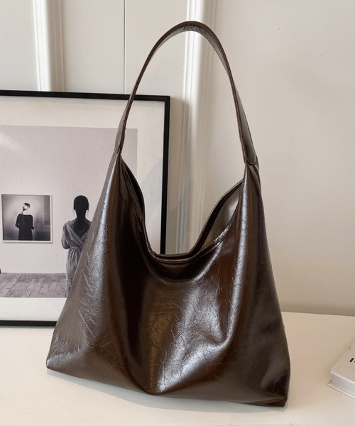 efill（エフィル）の「ワイド ベルト レトロ トートバッグ / ショルダーバッグ（ショルダーバッグ・レディース・レッド/ブラウン・FREE）」の2枚目の写真