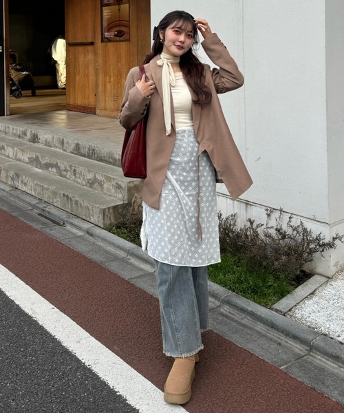 efill（エフィル）の「ワイド ベルト レトロ トートバッグ / ショルダーバッグ（ショルダーバッグ・レディース・レッド/ブラウン・FREE）」の15枚目の写真