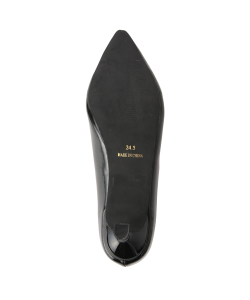 Juze（ジュゼ）の「リボンヒールパンプス（パンプス・レディース・シルバー/ブラック/ピンク・S/M/L）」の5枚目の写真