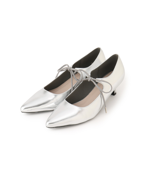 Juze（ジュゼ）の「リボンヒールパンプス（パンプス・レディース・シルバー/ブラック/ピンク・S/M/L）」の9枚目の写真