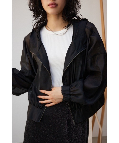 シアーフーディブルゾン シアーフーディーブルゾン（ブルゾン）｜AZUL BY MOUSSY