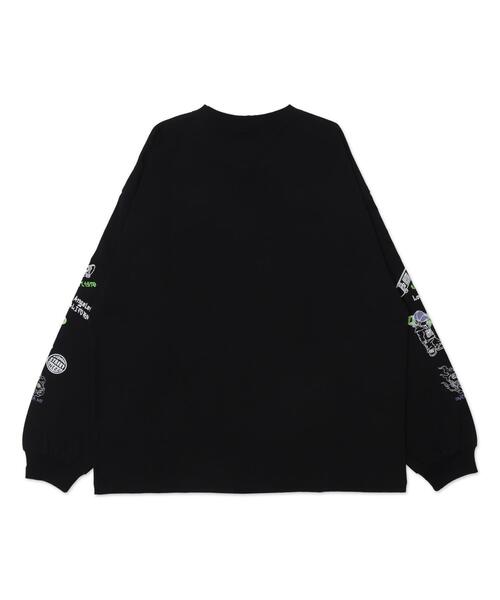 VISION STREET WEAR(ヴィジョンストリートウェア)の「∴WEGO/別注VISIONグラフィックスリーブプリントロンT(Tシャツ/カットソー・メンズ・ホワイト/ブラック・LARGE/MEDIUM)」の3枚目の写真