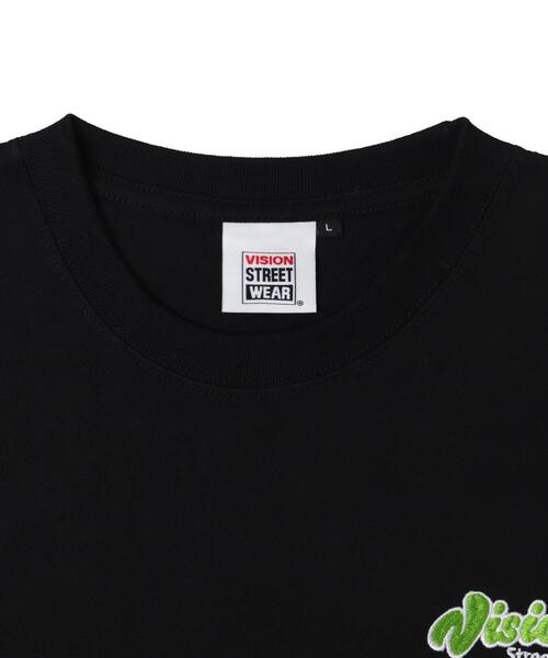 VISION STREET WEAR(ヴィジョンストリートウェア)の「∴WEGO/別注VISIONグラフィックスリーブプリントロンT(Tシャツ/カットソー・メンズ・ホワイト/ブラック・LARGE/MEDIUM)」の4枚目の写真