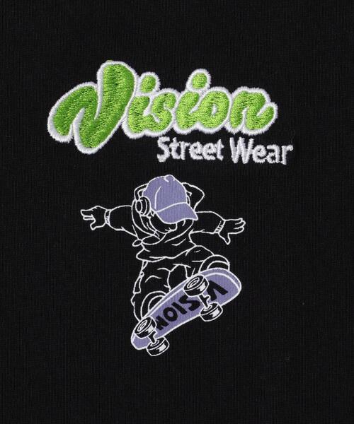 VISION STREET WEAR(ヴィジョンストリートウェア)の「∴WEGO/別注VISIONグラフィックスリーブプリントロンT(Tシャツ/カットソー・メンズ・ホワイト/ブラック・LARGE/MEDIUM)」の7枚目の写真