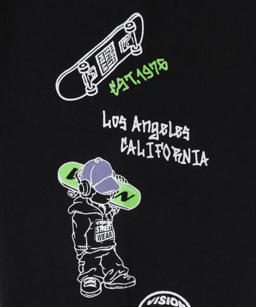 VISION STREET WEAR(ヴィジョンストリートウェア)の「∴WEGO/別注VISIONグラフィックスリーブプリントロンT(Tシャツ/カットソー・メンズ・ホワイト/ブラック・LARGE/MEDIUM)」の9枚目の写真