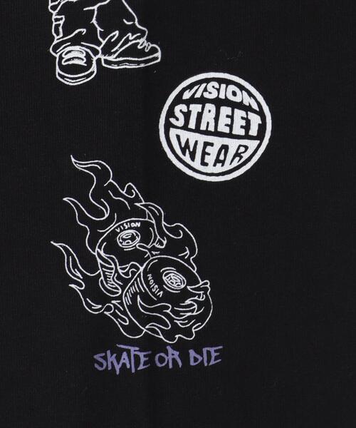 VISION STREET WEAR(ヴィジョンストリートウェア)の「∴WEGO/別注VISIONグラフィックスリーブプリントロンT(Tシャツ/カットソー・メンズ・ホワイト/ブラック・LARGE/MEDIUM)」の10枚目の写真