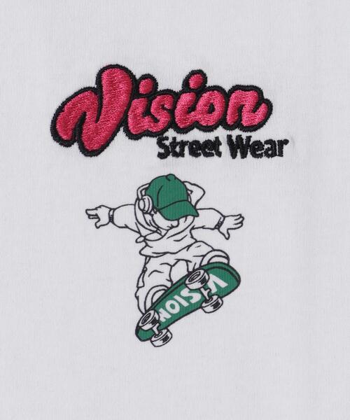 VISION STREET WEAR(ヴィジョンストリートウェア)の「∴WEGO/別注VISIONグラフィックスリーブプリントロンT(Tシャツ/カットソー・メンズ・ホワイト/ブラック・LARGE/MEDIUM)」の11枚目の写真