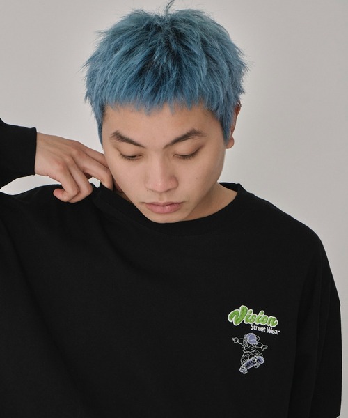 VISION STREET WEAR(ヴィジョンストリートウェア)の「∴WEGO/別注VISIONグラフィックスリーブプリントロンT(Tシャツ/カットソー・メンズ・ホワイト/ブラック・LARGE/MEDIUM)」の18枚目の写真