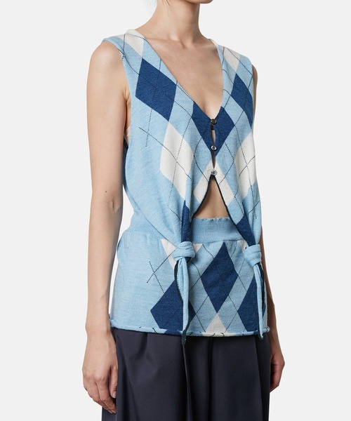 ニット セーター アーガイルニットベスト / Argyle Knit Vest レディース セール】アーガイルニットベスト / Argyle Knit Vest（ニット