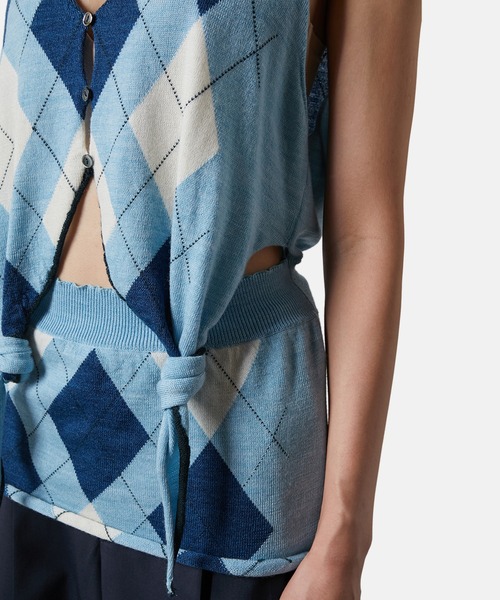 ニット セーター アーガイルニットベスト / Argyle Knit Vest レディース セール】アーガイルニットベスト / Argyle Knit Vest（ニット