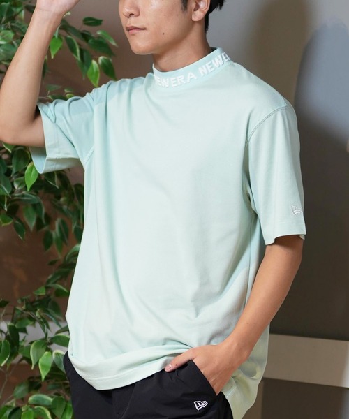 NEW ERA GOLF ニューエラゴルフ　ハーフジップ 半袖シャツ　メンズ ニューエラ(NEW ERA)ゴルフウェア 撥水 軽量 半袖 ハーフジップ