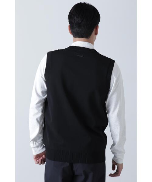 St ANDREWS(セントアンドリュース)の「【St ANDREWS】12G V地柄 Vネックニットベストプルオーバー (MENS)(ニット/セーター・メンズ・ブラック/ホワイト・M/L/LL)」の7枚目の写真