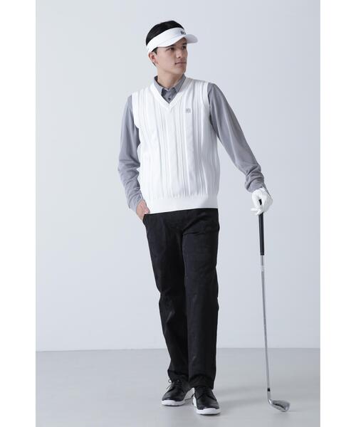 St ANDREWS(セントアンドリュース)の「【St ANDREWS】12G V地柄 Vネックニットベストプルオーバー (MENS)(ニット/セーター・メンズ・ブラック/ホワイト・M/L/LL)」の17枚目の写真