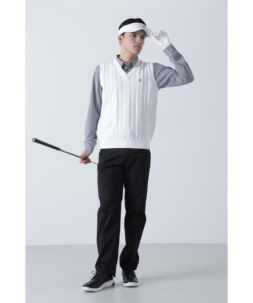 St ANDREWS(セントアンドリュース)の「【St ANDREWS】12G V地柄 Vネックニットベストプルオーバー (MENS)(ニット/セーター・メンズ・ブラック/ホワイト・M/L/LL)」の18枚目の写真