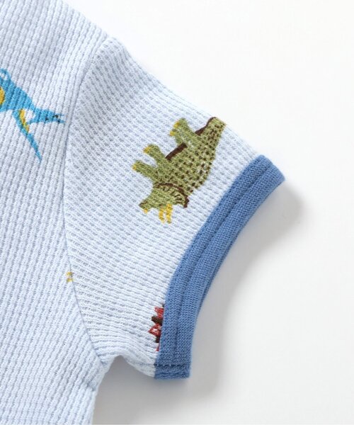 apres les cours（アプレレクール）の「【WEB限定】ワッフルロンパス（ロンパース・キッズ・アイボリー/キナリ/ピンク/サックスブルー・80/70/60）」の16枚目の写真