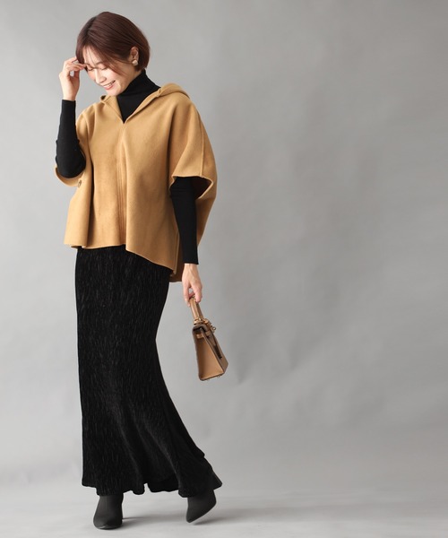 Ehre style（エーレスタイル）の「軽コートいらず！大人ラフベスト重ね着に最適！（ベスト・レディース・ブラック/ベージュ/キャメル・FREE）」の8枚目の写真