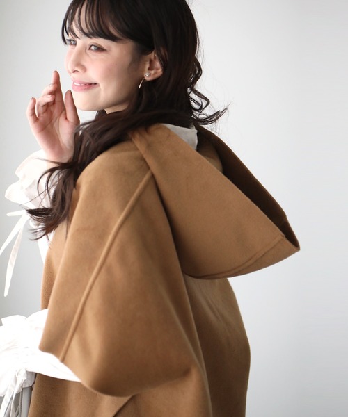 Ehre style（エーレスタイル）の「軽コートいらず！大人ラフベスト重ね着に最適！（ベスト・レディース・ブラック/ベージュ/キャメル・FREE）」の14枚目の写真