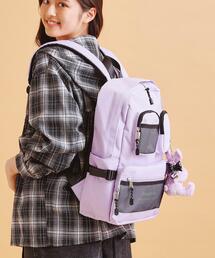 PINK-latte | 【本体容量約14L】Wポケットリュック(バックパック/リュック)