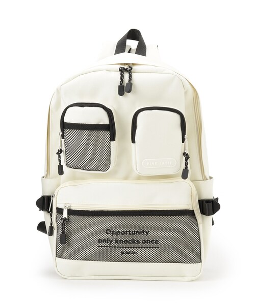 PINK-latte（ピンクラテ）の「【本体容量約14L】Wポケットリュック（バックパック/リュック・キッズ・ライトパープル/ブラック/アイボリー・00）」の20枚目の写真