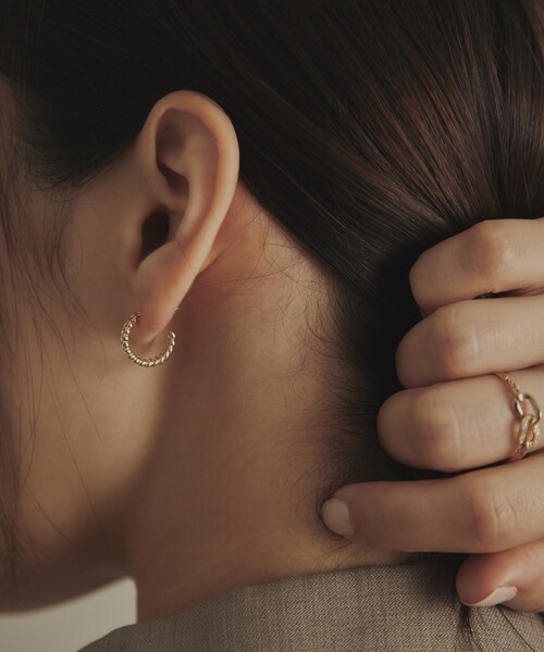 K10キヘイフープ スタッドピアス