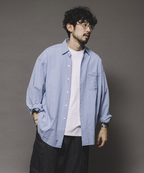 セール】HINSON/ヒンソン レギュラーカラー ロングスリーブチェック