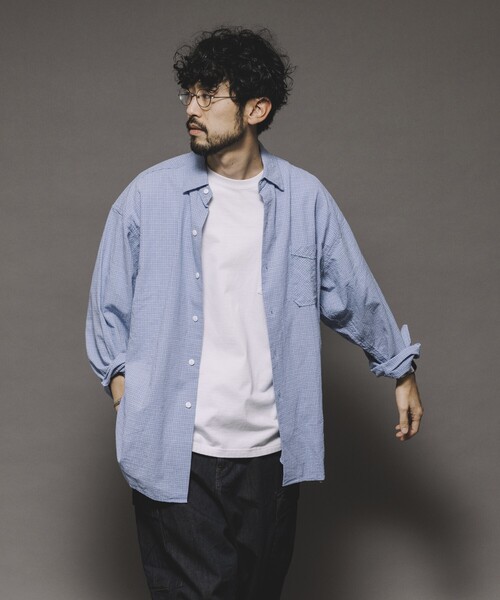 セール】HINSON/ヒンソン レギュラーカラー ロングスリーブチェック