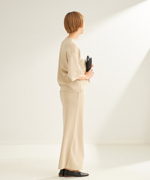 plage（プラージュ）の「mercerize cotton knit T（ニット/セーター