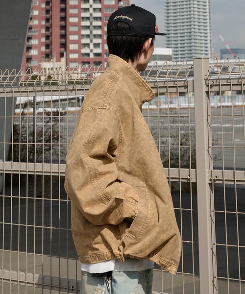 セール】vintage like stand collar track blouson ビンテージライク