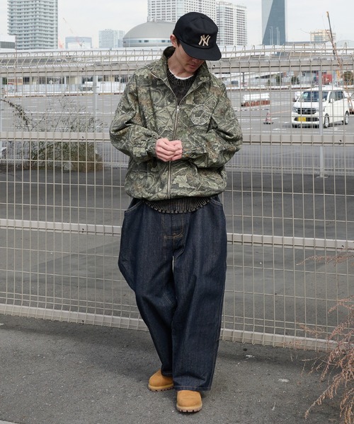 Perushu(ペルーシュ)の「vintage like stand collar track blouson ビンテージライクスタンドカラートラックブルゾン(ブルゾン・メンズ・ブラック/カーキ/ベージュ・MEDIUM/LARGE)」の22枚目の写真