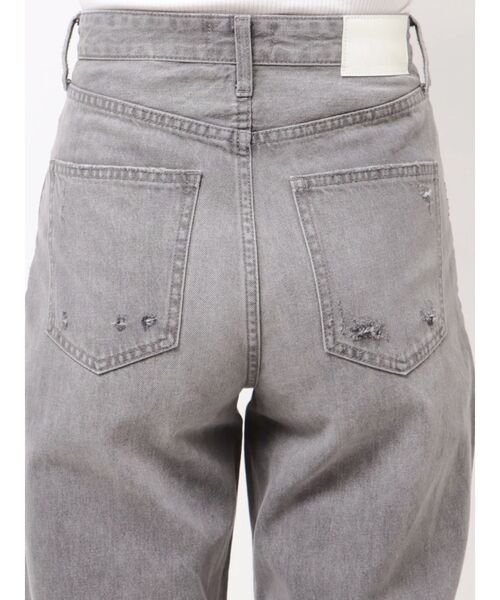 GYDA（ジェイダ）の「superハイウエストDAMAGEストレートデニムパンツ（デニムパンツ・レディース・ライトブルー/グレー・MEDIUM/SMALL）」の5枚目の写真