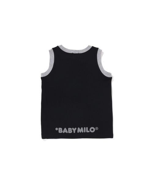 A BATHING APE（アベイシングエイプ）の「MILO FACE TANK TOP（タンクトップ・キッズ・ブラック/ブラウン/ホワイト・130/110/90/120/100/140）」の5枚目の写真