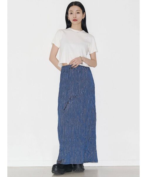 セール】【VEQUM】DAMAGE CROPPED T SHIRT（Tシャツ/カットソー