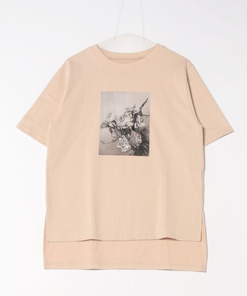 STRAWBERRY-FIELDS(ストロベリーフィールズ)の「C/PオオリジナルプリントTシャツ(Tシャツ/カットソー・レディース・ベージュ/ホワイト・2)」の15枚目の写真