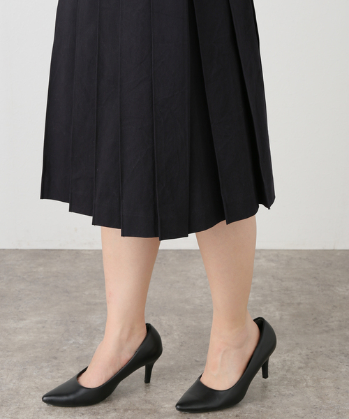 JANE SMITH / JOHN SMITH(ジェーンスミスジョンスミス)の「【JANE SMITH/ジェーンスミス】COTTON CHINO CLOTH PLEATS WRA:スカート(スカート・レディース・ネイビー・38)」の9枚目の写真