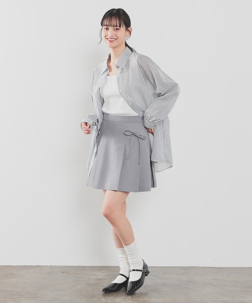 Honeys（ハニーズ）の「タンクトップ付きシアーシャツセット（シャツ/ブラウス・レディース・ホワイト/ホワイト×ネイビー/パープル/ホワイト×ブルー/オリーブ/ピンク系その他/ブルー系その他3・L/LL/M/S）」の22枚目の写真