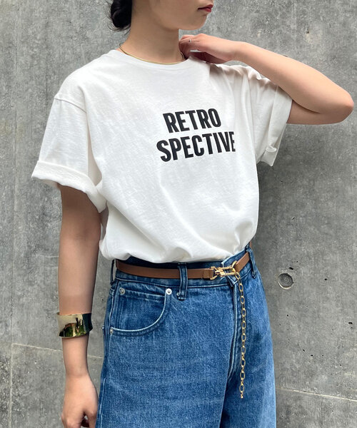 GALLARDAGALANTE（ガリャルダガランテ）の「ロゴTシャツ《Retrospective》（Tシャツ/カットソー・レディース・ホワイト/チャコールグレー・FREE）」の15枚目の写真
