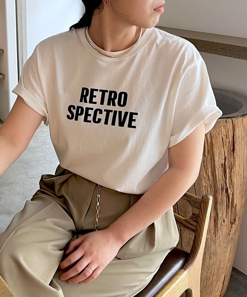 GALLARDAGALANTE（ガリャルダガランテ）の「ロゴTシャツ《Retrospective》（Tシャツ/カットソー・レディース・ホワイト/チャコールグレー・FREE）」の2枚目の写真