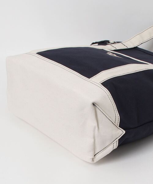 Onitsuka Tiger(オニツカタイガー)の「SMALL CANVAS TOTE BAG / スモールキャンバストートバッグ(トートバッグ・レディース・グリーン系その他/ネイビー系・OS)」の5枚目の写真