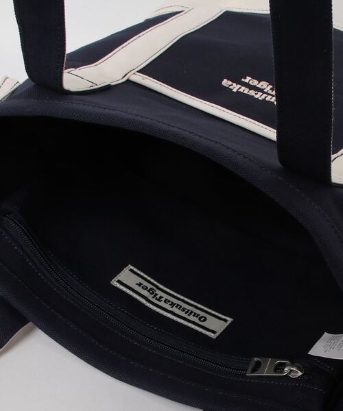Onitsuka Tiger(オニツカタイガー)の「SMALL CANVAS TOTE BAG / スモールキャンバストートバッグ(トートバッグ・レディース・グリーン系その他/ネイビー系・OS)」の6枚目の写真