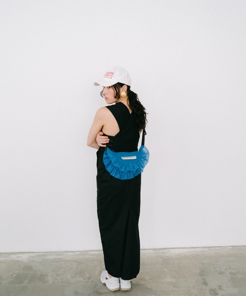 THEATRE PRODUCTS(シアタープロダクツ)の「メッシュフリルラウンドショルダーバッグM(ショルダーバッグ・レディース・ブルー/グレー/ブラック・FREE)」の8枚目の写真