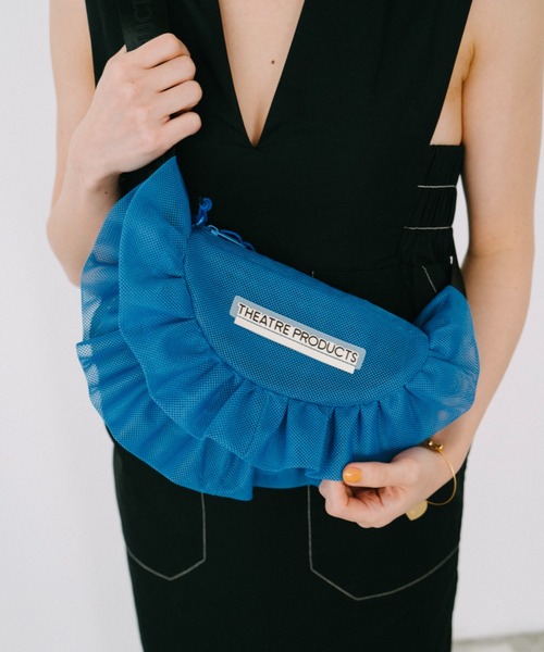 THEATRE PRODUCTS(シアタープロダクツ)の「メッシュフリルラウンドショルダーバッグM(ショルダーバッグ・レディース・ブルー/グレー/ブラック・FREE)」の13枚目の写真