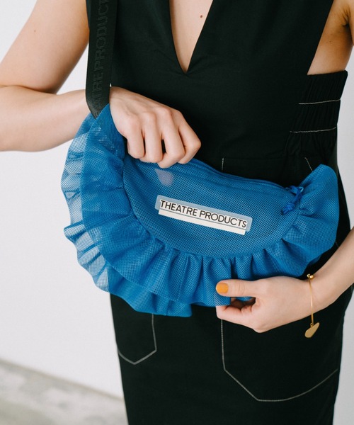 THEATRE PRODUCTS(シアタープロダクツ)の「メッシュフリルラウンドショルダーバッグM(ショルダーバッグ・レディース・ブルー/グレー/ブラック・FREE)」の16枚目の写真