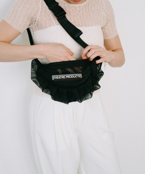 THEATRE PRODUCTS(シアタープロダクツ)の「メッシュフリルラウンドショルダーバッグM(ショルダーバッグ・レディース・ブルー/グレー/ブラック・FREE)」の18枚目の写真