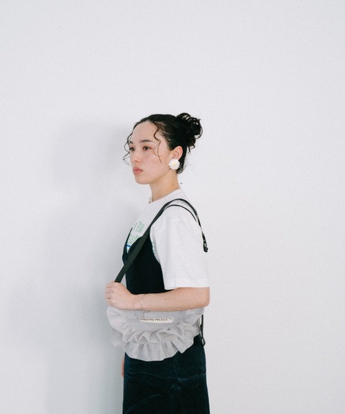 THEATRE PRODUCTS(シアタープロダクツ)の「メッシュフリルラウンドショルダーバッグM(ショルダーバッグ・レディース・ブルー/グレー/ブラック・FREE)」の22枚目の写真