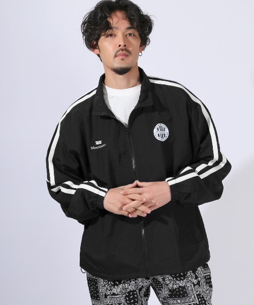 LUXSTYLE(ラグスタイル)の「ナイロンスタンドトラックジャケット(ナイロンジャケット・メンズ・ブラック/グレー/ネイビー・XL/M/L)」の6枚目の写真